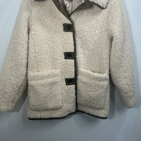 J.Crew Teddy Sherpa Jacket Cream color Size XS - Picture 3 of 12